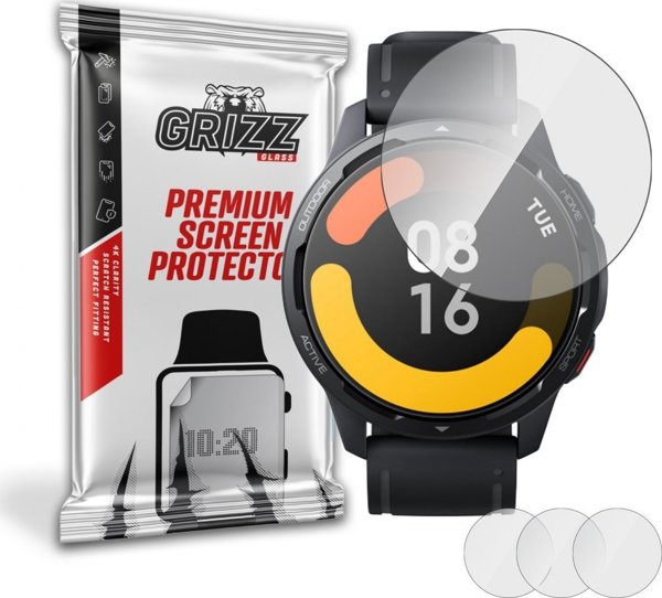 GrizzGlass Προστατευτικό Οθόνης Υδρογέλης για Xiaomi Watch S1 Active - 3 Τεμάχια