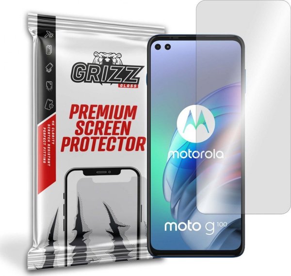 GrizzGlass Υβριδικό Γυαλί για Motorola Moto G100 5G, Ανθεκτική Προστασία Οθόνης, Anti-Scratch, Εύκολη Τοποθέτηση