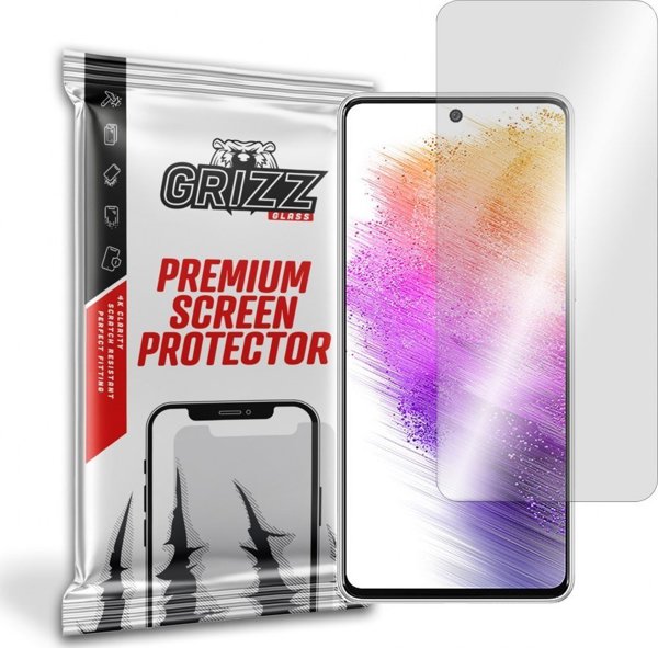 GrizzGlass Υβριδικό Γυαλί για Samsung Galaxy A73, Ανθεκτικό Προστατευτικό Οθόνης, Anti-Scratch, Διαφανές