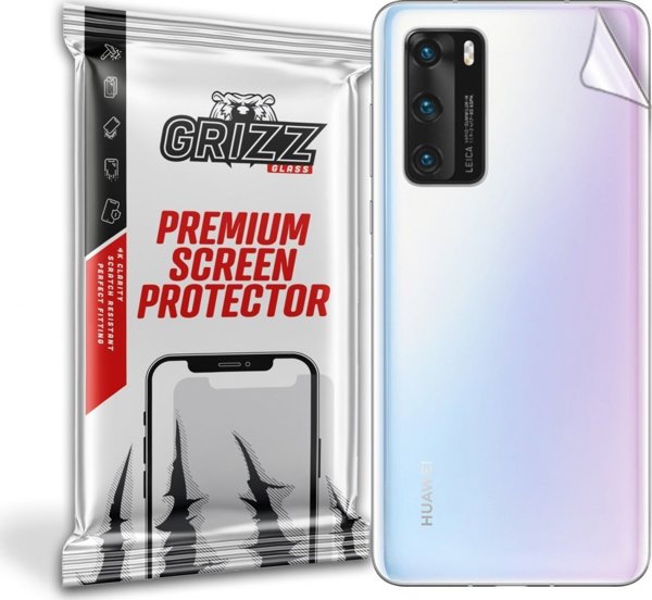 GrizzGlass Προστατευτική Μεμβράνη Πλάτης για Huawei P40, SatinSkin, Εύκολη Τοποθέτηση, Διαφανές