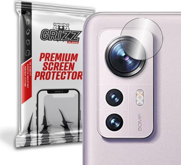 GrizzGlass Υβριδικό Γυαλί Κάμερας για Xiaomi 12 Pro Dimensity Edition, Προστατευτικό Φακού, 2 Τεμάχια