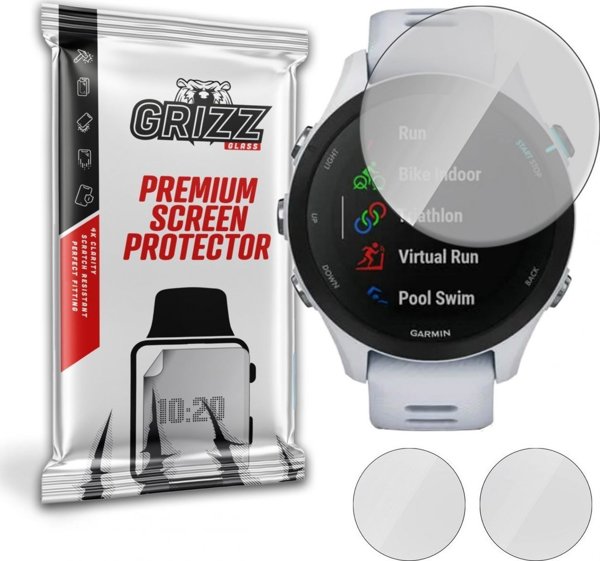 GrizzGlass Ματ Φιλμ Προστασίας Οθόνης για Garmin Forerunner 255s, Anti-Glare & Anti-Fingerprint