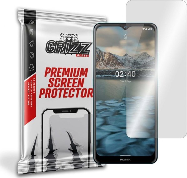 Υβριδικό Γυαλί GrizzGlass για Nokia 2.4, Εύκολη Τοποθέτηση, Ανθεκτικό στις Γρατζουνιές, Clear