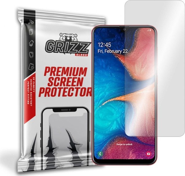 GrizzGlass Υβριδικό Γυαλί Προστασίας Οθόνης για Samsung Galaxy A20 - Ανθεκτικό, Ευέλικτο & Αντιχαρακτικό