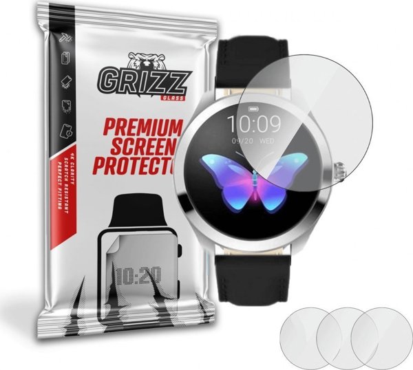 GrizzGlass Προστατευτικό Οθόνης Hydrogel για Kingwear KW10 - 3 Τεμάχια, Full Cover Διαφανές