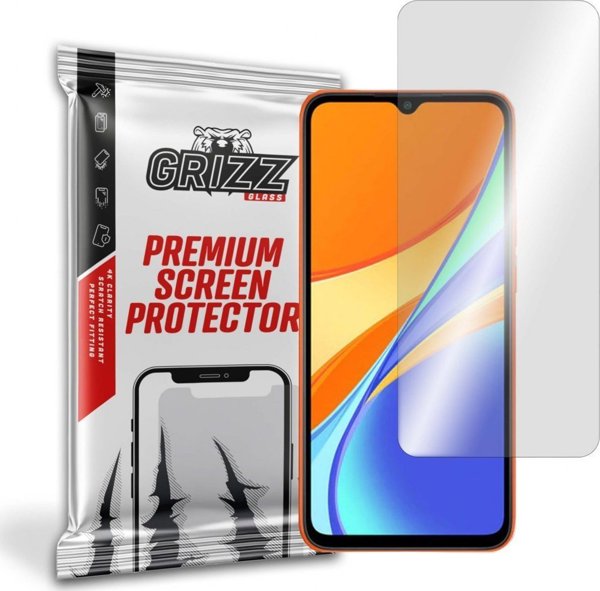GrizzGlass Υβριδικό Γυαλί Προστασίας Οθόνης για Xiaomi Redmi 9C, Εύκολη Τοποθέτηση, Anti-Scratch
