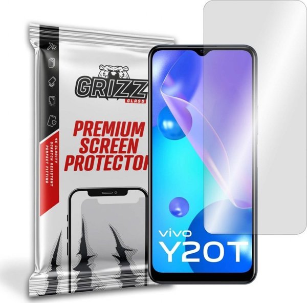 GrizzGlass Υβριδικό Γυαλί Προστασίας Οθόνης για Vivo Y20T - Εύκολη Τοποθέτηση & Αντιχαρακτική Προστασία