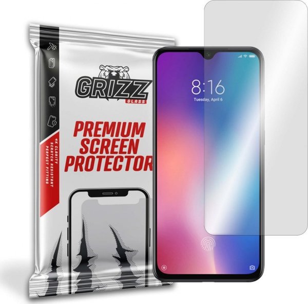 GrizzGlass Υβριδικό Γυαλί Προστασίας Οθόνης για Xiaomi Mi 9 SE, Ανθεκτικό, Εύκολη Τοποθέτηση, Διάφανο