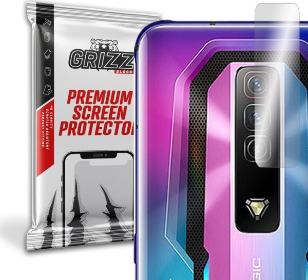 GrizzGlass Υβριδικό Γυαλί Κάμερας για ZTE Nubia Red Magic 7 - Σετ 2 Τεμαχίων, Ανθεκτική Προστασία, Εύκολη Εφαρμογή