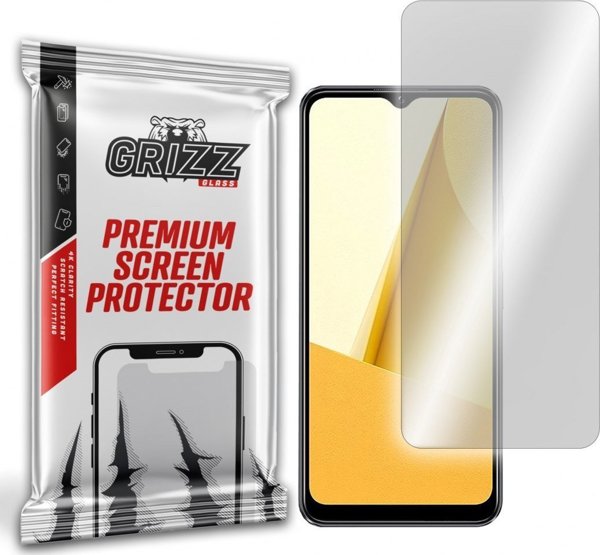 GrizzGlass Υβριδικό Γυαλί Προστασίας Οθόνης για Vivo Y16, Ανθεκτικό & Εύκολη Τοποθέτηση