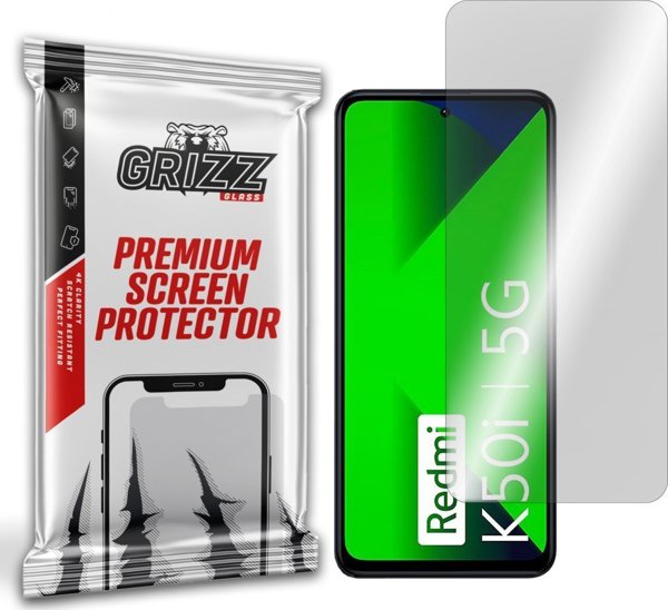 GrizzGlass Υβριδικό Γυαλί για Xiaomi Redmi K50i - Ανθεκτική Προστασία Οθόνης, Εύκολη Τοποθέτηση