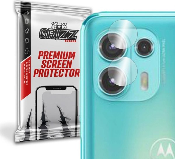 GrizzGlass Υβριδικό Γυαλί Κάμερας για Motorola Edge 20 Lite - 2 Τεμάχια, Anti-Scratch Προστασία