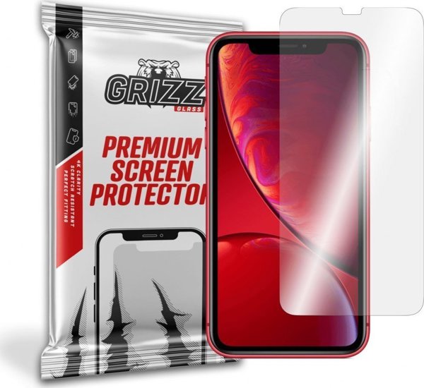 GrizzGlass Υβριδικό Γυαλί Προστασίας για Apple iPhone XR, Ανθεκτικό, Εύκολη Τοποθέτηση, Διαφανές