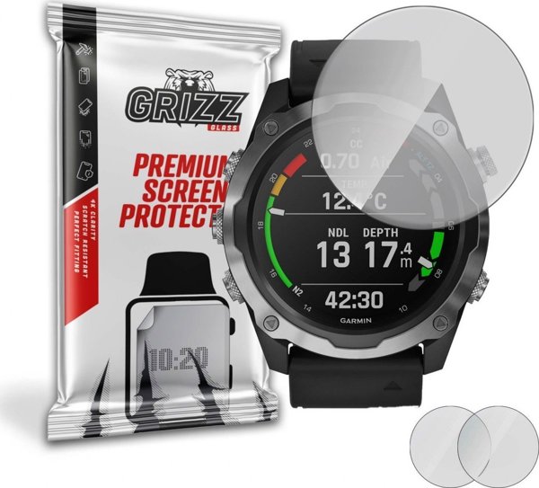 GrizzGlass Ματ Μεμβράνη Προστασίας Οθόνης για Garmin Descent Mk2 - Anti-Glare & Anti-Fingerprint