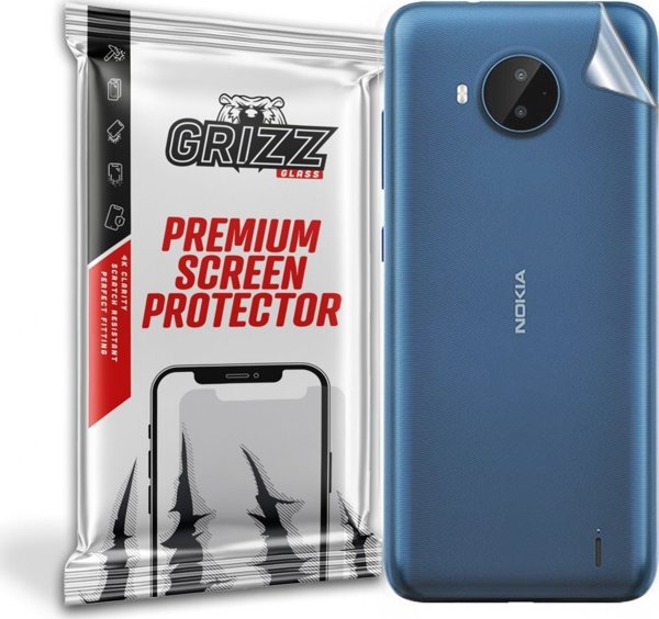 GrizzGlass Προστατευτική Μεμβράνη Πλάτης SatinSkin για Nokia C20 Plus, Αυτοκόλλητο Προστασίας, Διάφανο