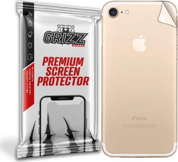 GrizzGlass Προστατευτική Μεμβράνη Πίσω Μέρους για Apple iPhone 7 - SatinSkin, Ανθεκτική, Εύκολη Τοποθέτηση