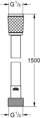GROHE VitalioFlex Trend, 1 τεμ.