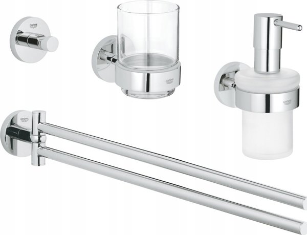 Grohe GROHE 40846001 Essentials Master bathroom accessories set 4-in-1