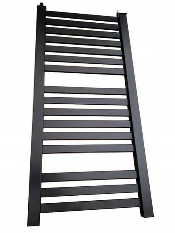 Hydroland Θερμαντικό Σώμα Μπάνιου Kumiko 750x540mm, 340W, Μαύρο Ματ