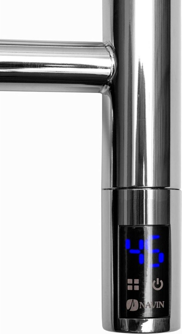 Ηλεκτρικό στεγνωτήριο πετσετών Navin Navin Kamelia 480*800 Αισθητήρας με χρονοδιακόπτη αριστερά ανοξείδωτο ατσάλι 10-007133-4880