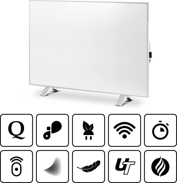 Heckermann θερμαντικό σώμα IR CRONOS Synthelith PRO CRP-300TWP Γκρι 12906623 5904507664299
