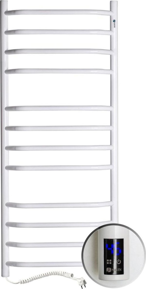 Navin Ηλεκτρικό στεγνωτήριο πετσετών Navin Bliuz 480*1200 καλοριφέρ μπάνιου Αισθητήρας με χρονόμετρο αριστερά 12-006133-4812 13564237 1200613348127