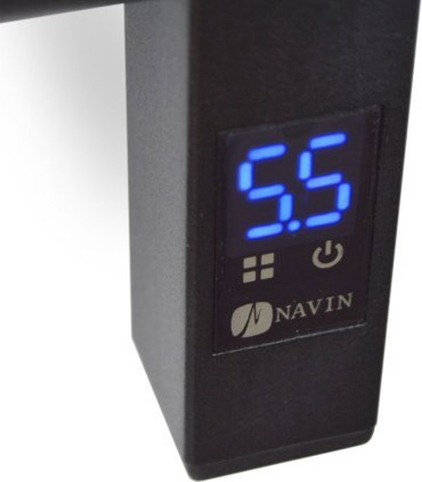 Ηλεκτρικός στεγνωτήρας πετσετών Navin Navin Stugna 480*1000 Αισθητήρας αριστερά μαύρο 12-249153-4810