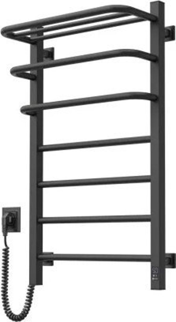 Ηλεκτρικός στεγνωτήρας πετσετών Navin Navin Fortis 480*800 12-253153-44880 αριστερά μαύρο
