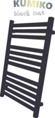 Hydroland Θερμαντικό Σώμα Μπάνιου Kumiko 950x540mm, Μαύρο Ματ, 429W