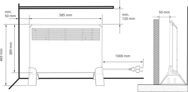 Θερμαντικό Ensto BETA5-MP 500 W