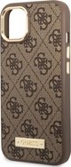 Guess Guess GUHMP14MU4GPRW iPhone 14 Plus 6,7" καφέ σκληρή θήκη 4G Logo Plate MagSafe NoSize