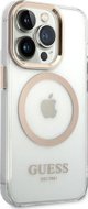 Guess case for iPhone 14 Pro Max 6,7" GUHMP14XHTRMD gold HC Magsafe Metal Outline 3666339069735