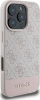 Guess Guess GUHCP16XG4GLPI iPhone 16 Pro Max 6.9" ροζ/hardcase 4G Bottom Stripe