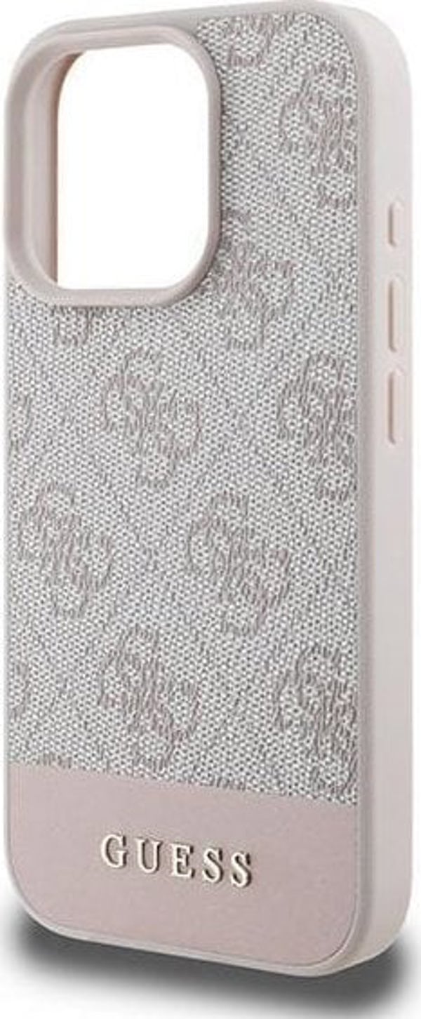 Guess Guess GUHCP16XG4GLPI iPhone 16 Pro Max 6.9" ροζ/hardcase 4G Bottom Stripe