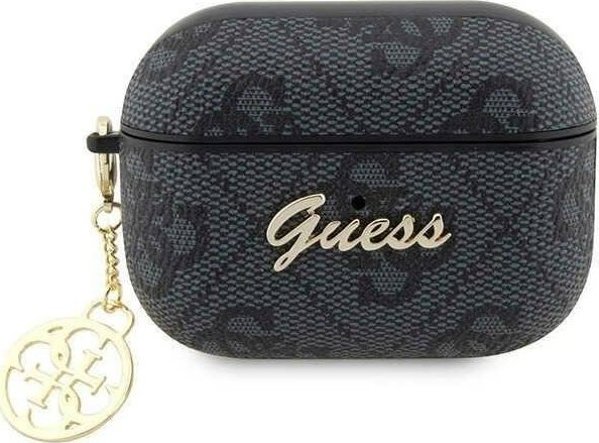 Guess Θήκη Guess GUAP2G4GSMK Apple AirPods Pro 2 μαύρο 4G Charm Collection
