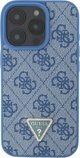 Guess Guess GUHCP16SP4TDPB iPhone 16 6.1" niebieski/blue hardcase Leather 4G Triangle Strass MagSafe