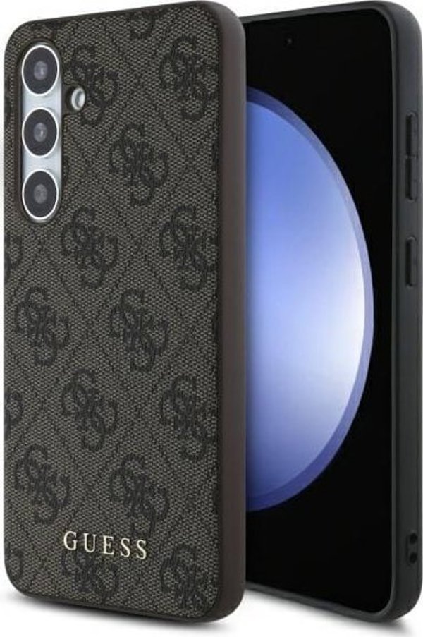 Guess Guess GUHCS24FEG4GFBR S24 FE S721 brown/brown hardcase 4G Metal Gold Logo