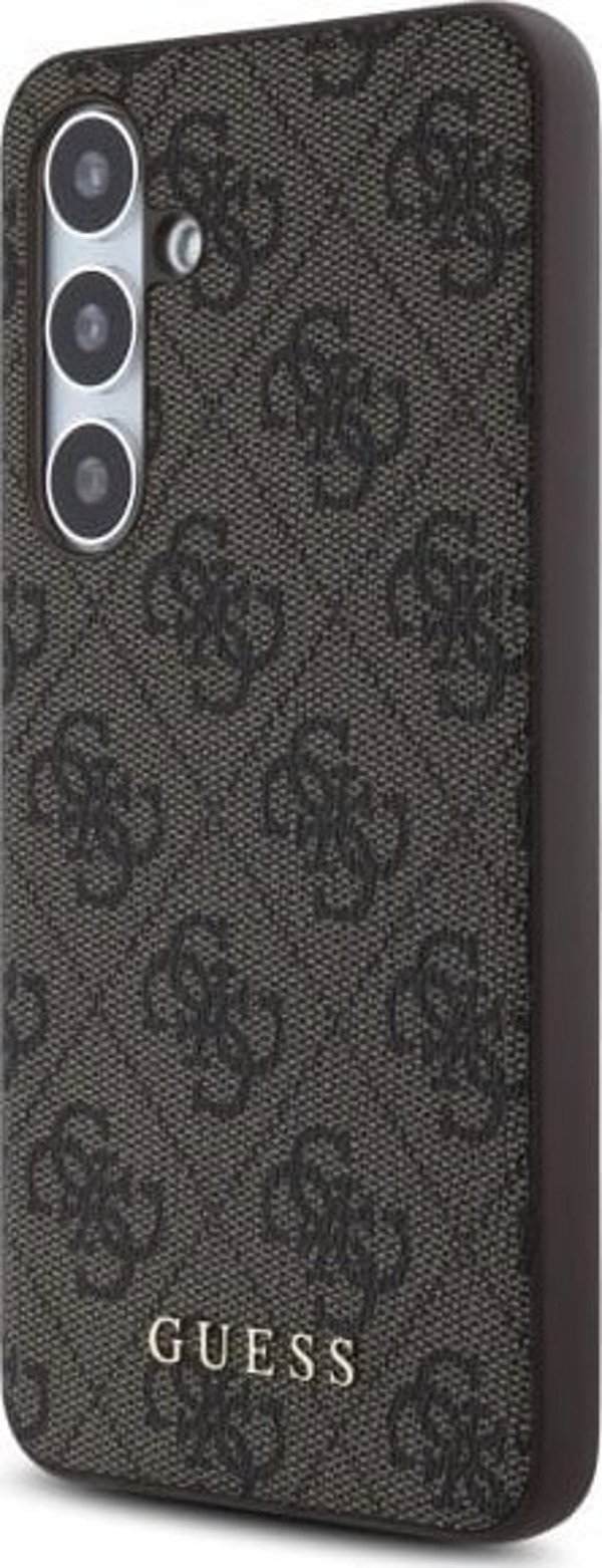 Guess Guess GUHCS24FEG4GFBR S24 FE S721 brown/brown hardcase 4G Metal Gold Logo