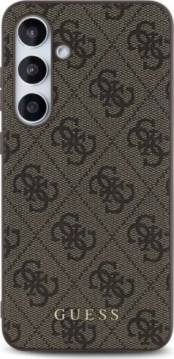 Guess Guess GUHCS24FEG4GFBR S24 FE S721 brown/brown hardcase 4G Metal Gold Logo
