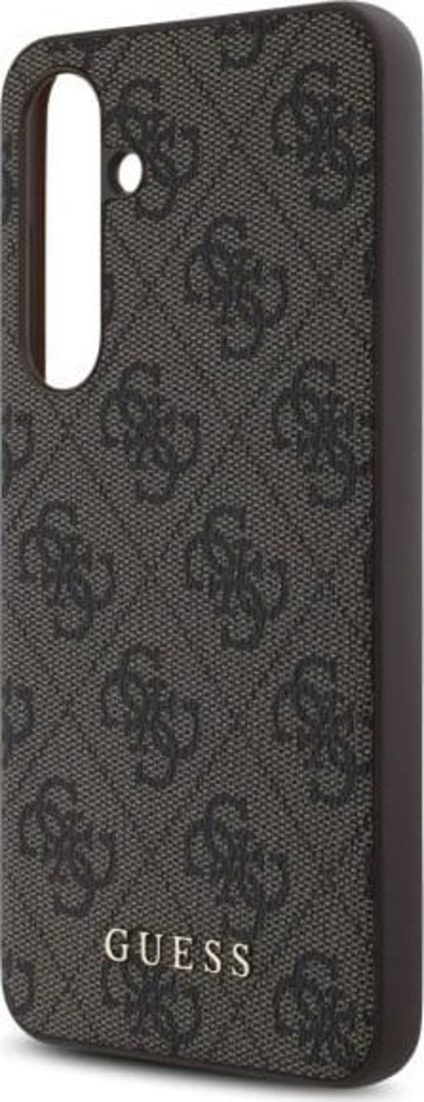 Guess Guess GUHCS24FEG4GFBR S24 FE S721 brown/brown hardcase 4G Metal Gold Logo