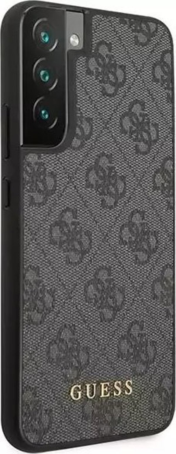 Guess case for Samsung Galaxy S23 GUHCS23SG4GFGR grey hardcase 4G Metal Gold Logo 3666339116958