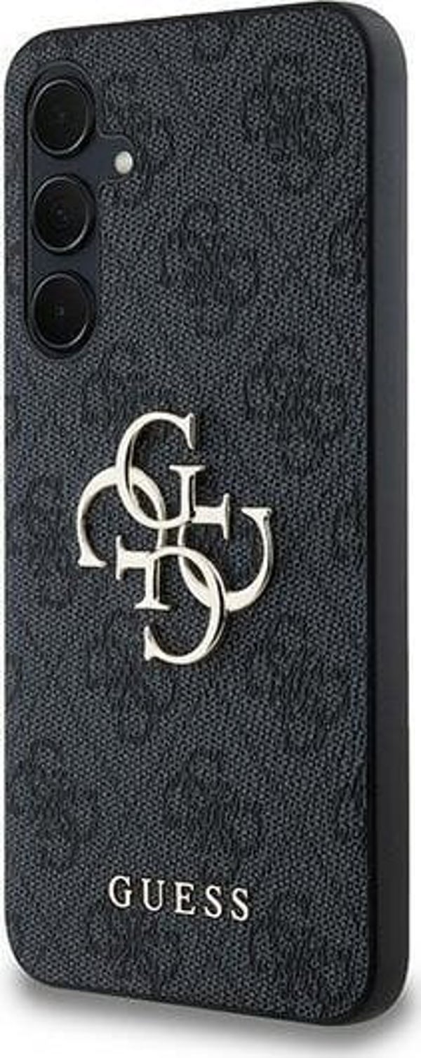 Guess Etui Guess GUHCSA354GMGGR Samsung Galaxy A35 θήκη σκληρή 4G Μεγάλο Μεταλλικό Λογότυπο μαύρο/black