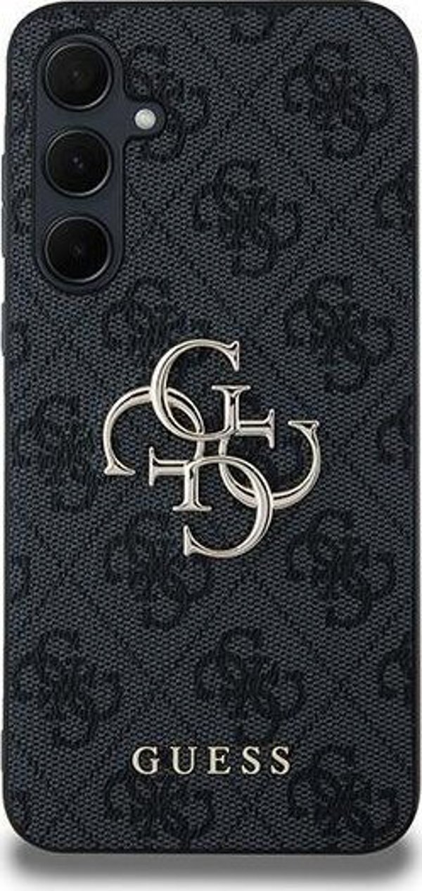 Guess Etui Guess GUHCSA354GMGGR Samsung Galaxy A35 θήκη σκληρή 4G Μεγάλο Μεταλλικό Λογότυπο μαύρο/black