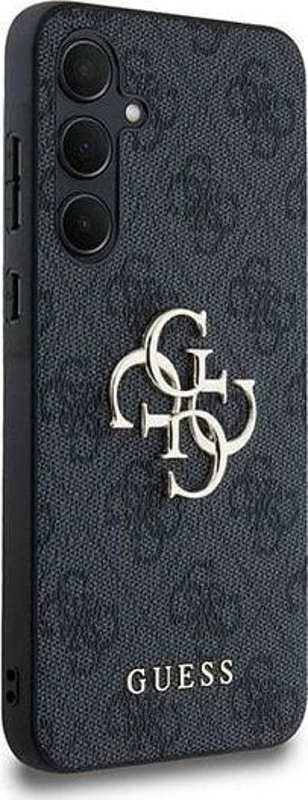 Guess Etui Guess GUHCSA354GMGGR Samsung Galaxy A35 θήκη σκληρή 4G Μεγάλο Μεταλλικό Λογότυπο μαύρο/black