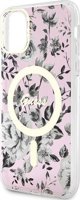 Guess Θήκη Guess GUHMN61HCFWSP Apple iPhone 11/XR ροζ σκληρή θήκη Flower MagSafe