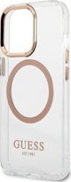 Guess case for iPhone 13 Pro Max 6,7" GUHMP13XHTRMD gold HC Magsafe Metal Outline Gold 3666339057169