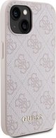 Guess Guess GUHCP15SG4GFPI iPhone 15 6.1" ροζ σκληρή θήκη 4G Metal Gold Logo