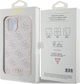 Guess Guess GUHCP15SG4GFPI iPhone 15 6.1" ροζ σκληρή θήκη 4G Metal Gold Logo