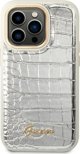 Guess Guess GUHCP14LHGCRHS iPhone 14 Pro 6,1" ασημί/silver σκληρή θήκη Croco Collection NoSize