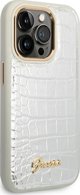 Guess Guess GUHCP14LHGCRHS iPhone 14 Pro 6,1" ασημί/silver σκληρή θήκη Croco Collection NoSize